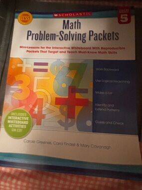 Scholastic Math Problem-Solving Packets Grade 5 - Multicolor Cover